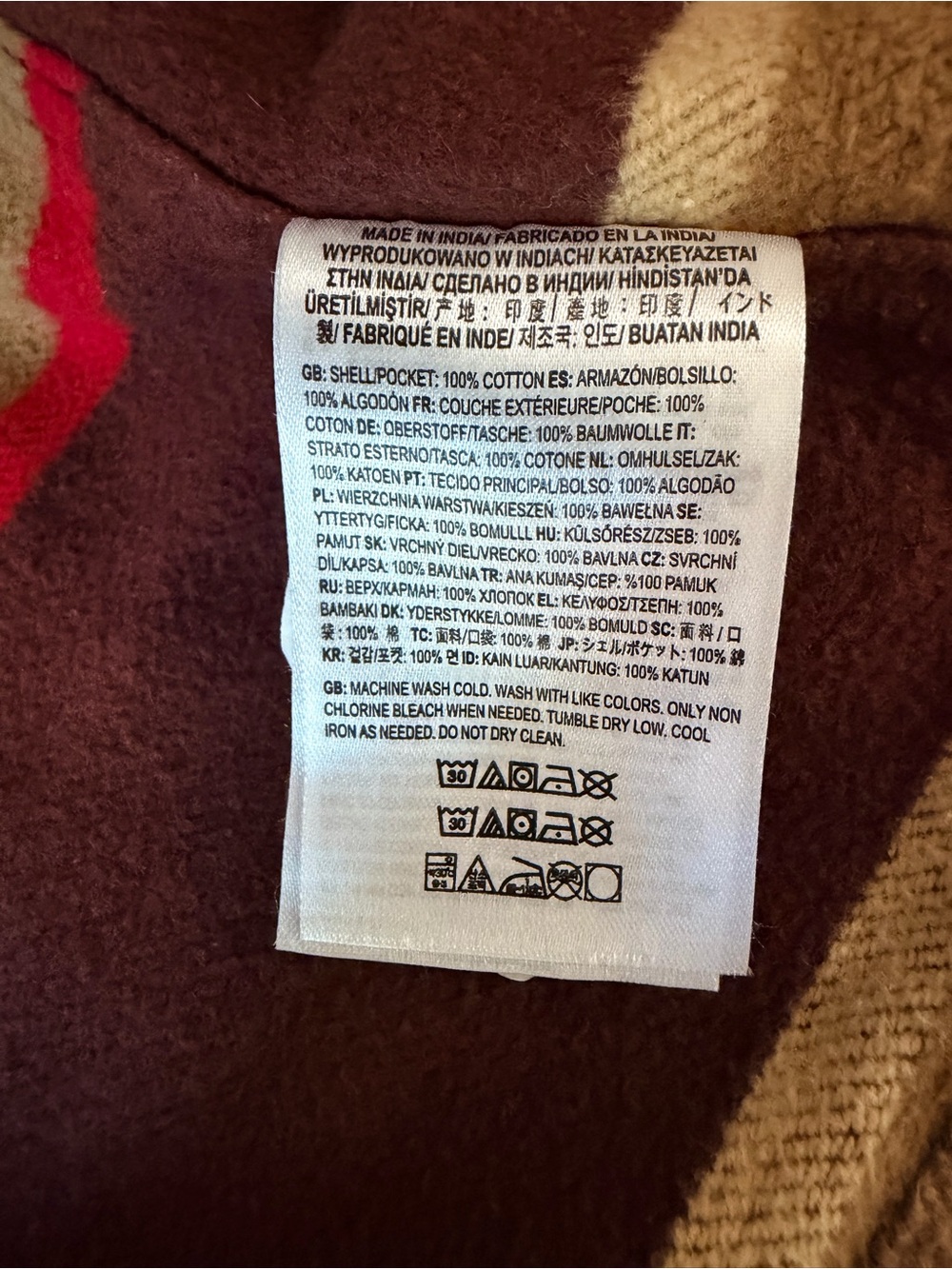 Vans Norbeck Plaid “Off The Wall” Flannel Shacket Brown, Burgundy, Tan. Large. - Picture 5 of 9